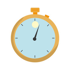 chronometer icon over white background vector illustration
