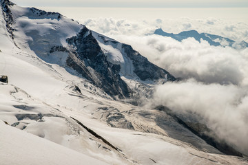 Fototapeta na wymiar Scenic glacier landscape in italian Pennine Alps