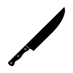 knife icon over white background vector illustration