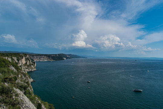 Duino cliffs in Friuli Venezia Giulia