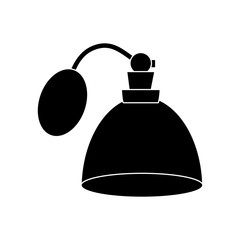 Obraz premium fragance bottle icon over white background vector illustration