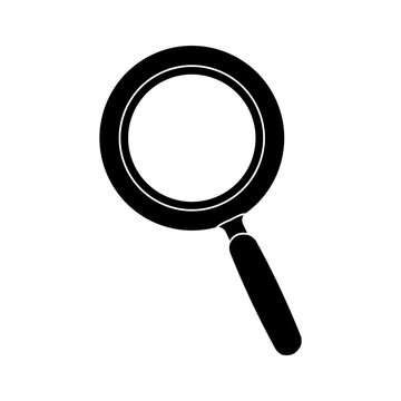 magnifying glass icon over white background vector illustration