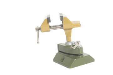 Metal table vise clamp