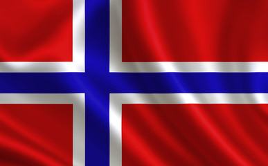 Fototapeta premium Norwegian flag. Norway flag. Flag of Norway. Norway flag illustration. Official colors and proportion correctly. Norwegian background. Norwegian banner. Symbol, icon. 