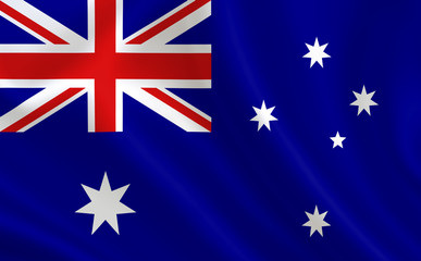 Australian flag. Australia flag. Flag of Australia. Australia flag illustration. Official colors and proportion correctly. Australian background. Australian banner. Symbol, icon.   