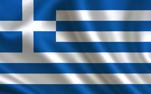 Greek flag. Greece flag. Flag of Greece. Greece flag illustration. Official colors and proportion correctly. Greek background. Greek banner. Symbol, icon.  