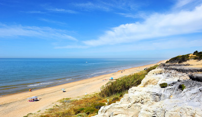 Playa de Mazagón, Cuesta Maneli, playas de Huelva, España 

