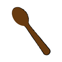 spoon icon over white background vector illustration