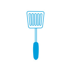 spatula utensil icon over white background vector illustration