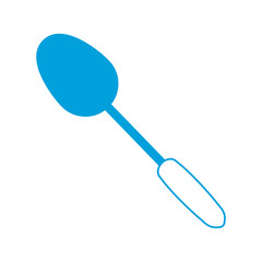 spoon icon over white background vector illustration
