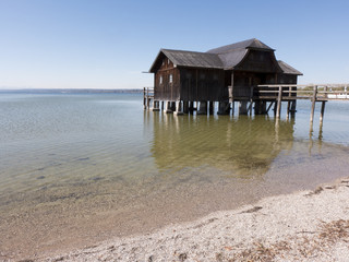 Am Ammersee in Bayern Deutschland in der Nähe von Inning