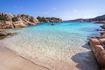 Beach of Cala Coticcio, Sardinia, Italy