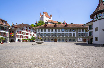 View in the old town of Thun, Switzerland