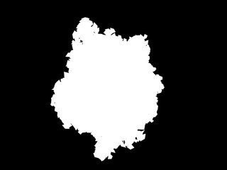 3d rendering of a white abstract tree on a black background