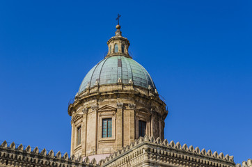Obraz premium close-up dome of the cathedral of palermo