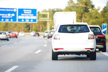Stau auf der Autobahn