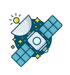 Space satellite communication dish radio 