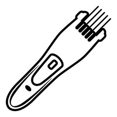 Electric hair clipper icon , outline style