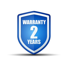 2 Years Warranty shield illustration