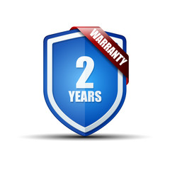 2 Years Warranty shield illustration