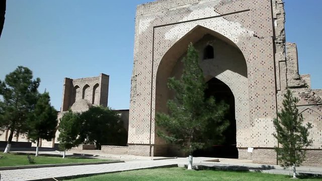 The mosque Bibi-Khanym Mosque Bibi-Xonum machiti Khanom Hanum Chanym Hanim is one of the most important monuments of Samarkand.Uzbekistan