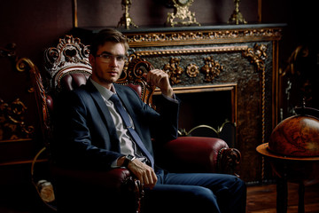 prosperous financier man