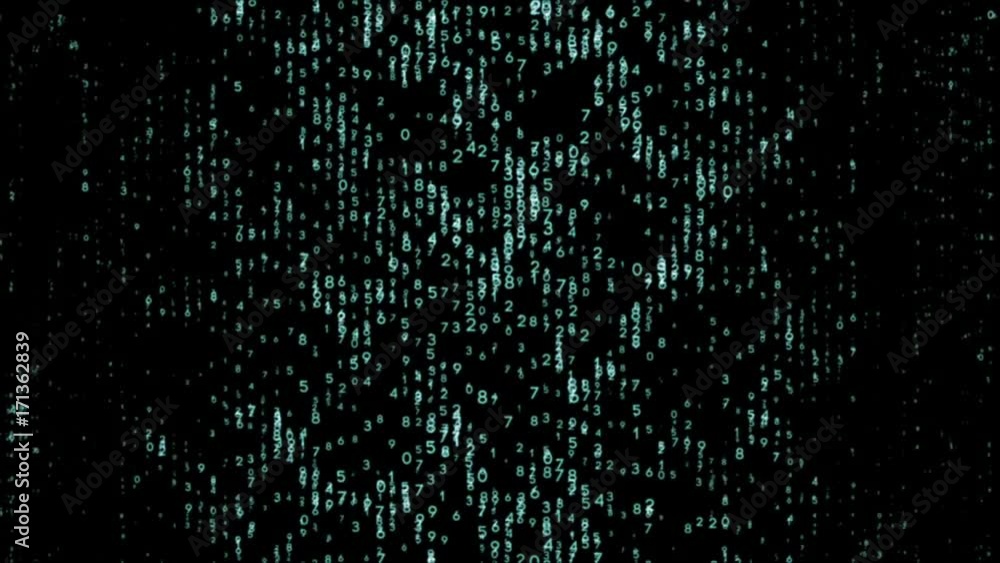 Aufkleber matrix tree. tree of life.background,seamless loop.