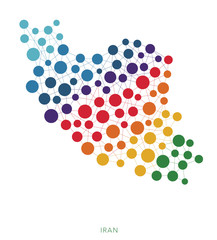 dotted texture Iran vector background