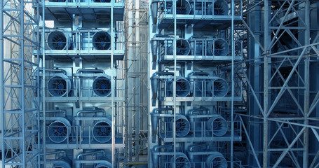 Ventilation silo grain