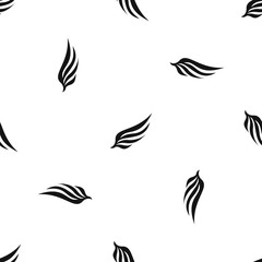 Wing pattern seamless black
