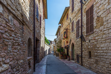 Quaint street in Assisi