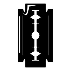 Razor blade icon , simple style