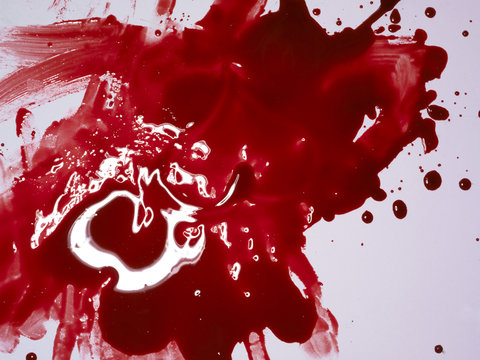 smeared blood