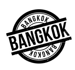 Bangkok rubber stamp. Grunge design with dust scratches. Effects can be easily removed for a clean, crisp look. Color is easily changed.