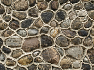 Natural stone wall masonry