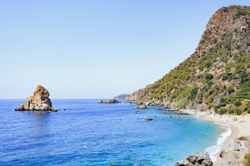 Seascape with beautiful picturesque bay