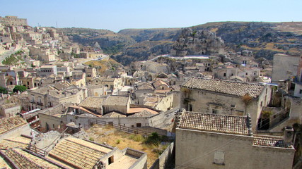Fototapeta na wymiar Matera: Patrimonio dell'UNESCO e città europea della cultura 2019 (Basilicata-Italia) 