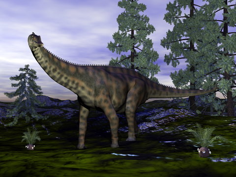 Spinophorosaurus dinosaur - 3D render