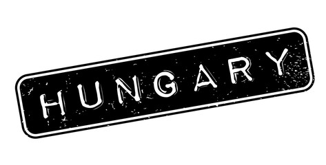Hungary rubber stamp. Grunge design with dust scratches. Effects can be easily removed for a clean, crisp look. Color is easily changed.