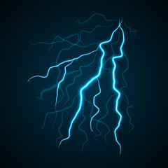 Lighting storm bolt concept background, realistic style