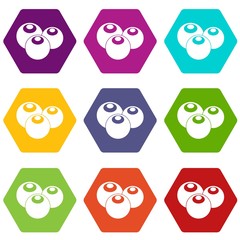 Ripe bilberries, simple style