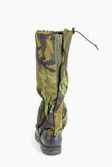 Military boots with sleeves