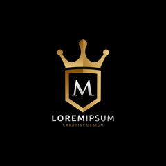 Royal King M Letter Logo