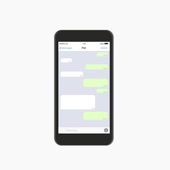 Vector modern chatting window. Social network concept