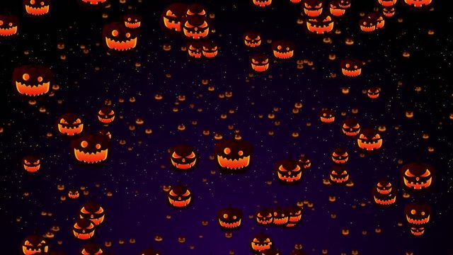 ハロウィン シルエット かぼちゃ ループ