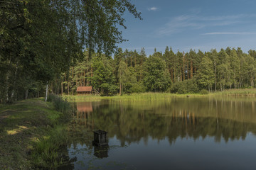 Fototapeta na wymiar Nadnakolicky pond in south Bohemia region