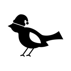 christmas bird animal decoration ornament vector illustration