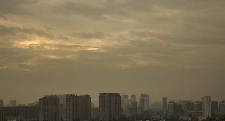 Fototapeta premium Thick black clouds