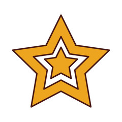 christmas star ornament celebration decoration vector illustration