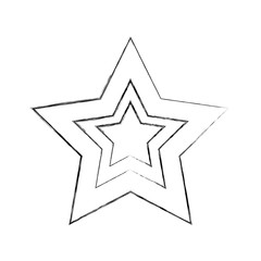 christmas star ornament celebration decoration vector illustration